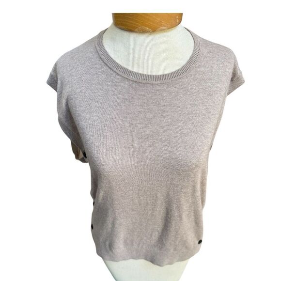 All Saints sleeveless tan knit top. Size small beautiful addition to wardrobe! - Picture 2 of 7